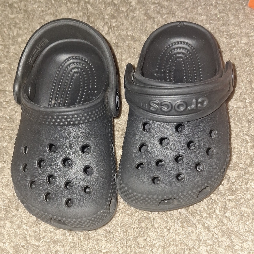 CROCS Kids Black Water Shoes